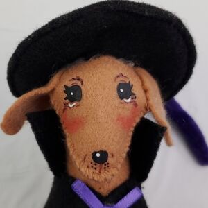 Annalee Doll 2018 Dachshund Dog Witch Halloween 310518 READ SEE PHOTOS - GUC